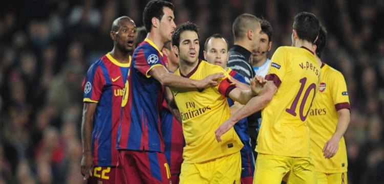 ارسنال وبرشلونة 